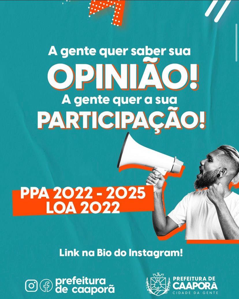 sugestões para o PPA 2022-2025 LOA 2022