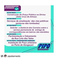 Vereador Pipo Bernardo apresentou diversos requerimentos na primeira sessão do ano